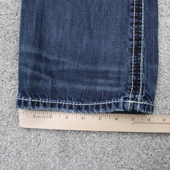 BKE Jake Jeans Mens 30R Blue Straight Leg Cotton Stretch Denim w/ 32"inseam - Picture 5 of 15